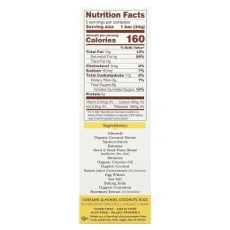 Simple Mills, Мягкие батончики из миндальной муки, банановый хлеб с орехами, 5 батончиков по 34 г (1,19 унции)