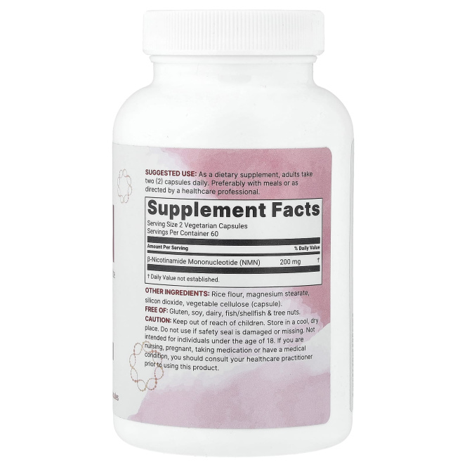 Micro Ingredients, NMN, 120 вегетарианских капсул (100 мг в 1 капсуле)
