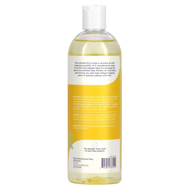 Life-flo, Чистое миндальное масло для ухода за кожей, 473 мл