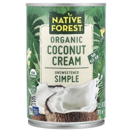 Native Forest, органические кокосовые сливки, простой, неподслащенный, 398 мл (13,5 жидк. унции)