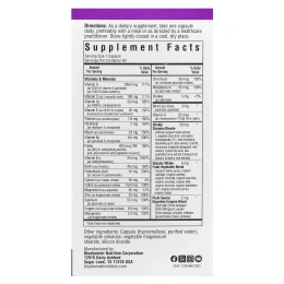 Bluebonnet Nutrition, Men's ONE, мультивитаминная добавка на основе цельных продуктов, для мужчин старше 40 лет, 60 растительных капсул