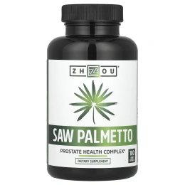 Zhou Nutrition, Saw Palmetto, комплекс здоровья простаты, 100 капсул