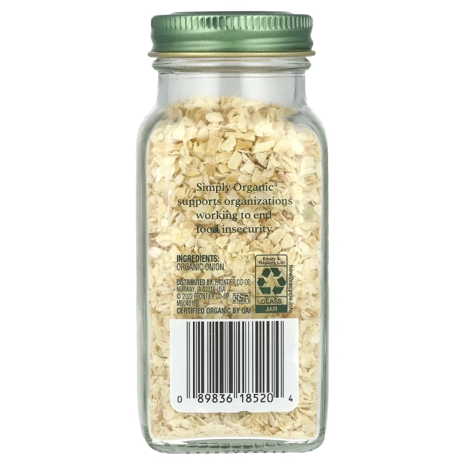 Simply Organic, лук репчатый, 63 г (2,21 унции)
