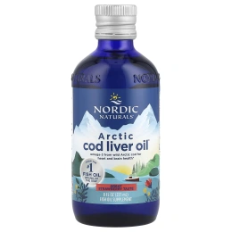 Nordic Naturals, Масло печени арктической трески, со вкусом клубники, 8 жидких унций (237 мл)
