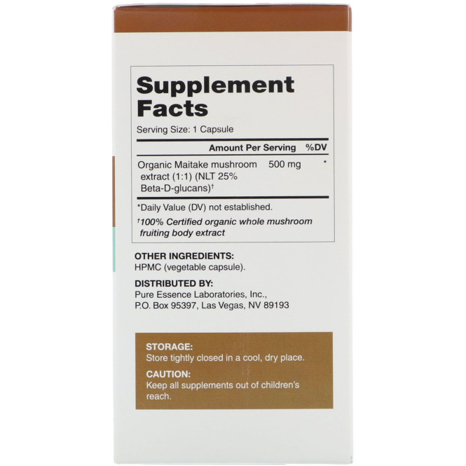 Pure Essence, MyPure, майтакэ, 120 капсул в растительной оболочке