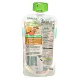Sprout Organic, Детское питание, от 6 месяцев, белая фасоль из батата с корицей, 99 г (3,5 унции)