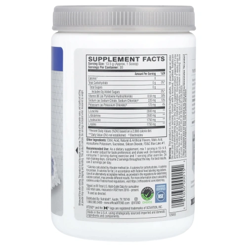 XTEND, The Original, 7 г аминокислот с разветвленной цепью (BCAA), со вкусом голубой малины, 420 г (14,8 унции)