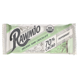 Rawmio, Essential Bar, органический необработанный шоколад, 70% какао, перечная мята, 30 г (1,1 унции)
