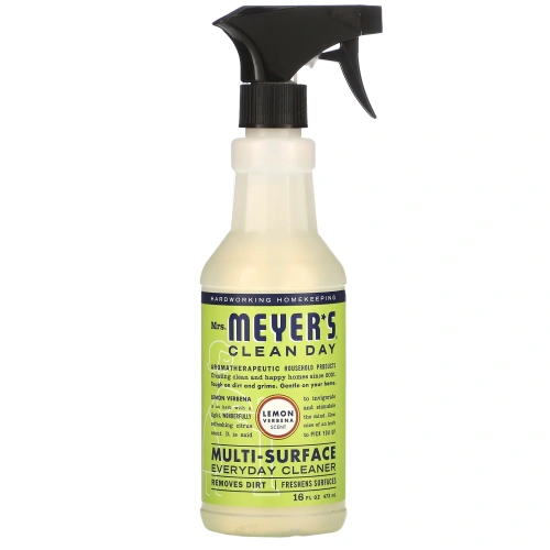 Mrs. Meyers Clean Day, Средство для очищения различного рода поверхностей, с запахом лимонной вербены, 16 жидких унций (473 мл)