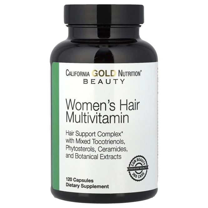 California Gold Nutrition, Beauty, женские мультивитамины для волос, 120 капсул