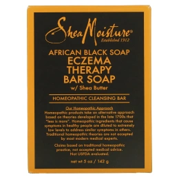 SheaMoisture, African Black Soap, Eczema Therapy Bar Soap with Shea Butter, 5 oz (141 g)