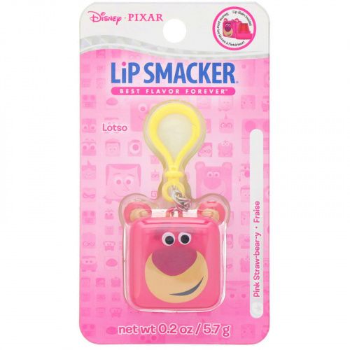 Lip Smacker, Бальзам для губ в кубике Pixar, Lotso, клубничный, 5,7 г