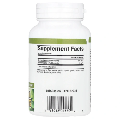 Natural Factors, Оливковое масло, 500 мг, 90 капсул
