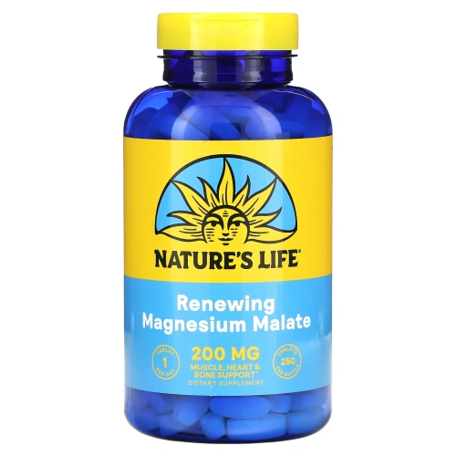 Nature's Life, Малат магния, 1300 мг, 250 таблеток