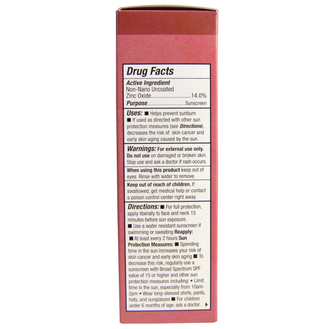 Badger Company, Солнцезащитный крем для лица с оксидом цинка, 25-й солнцезащитный фактор, дамасская роза, 1,6 жидких унций (47 мл)