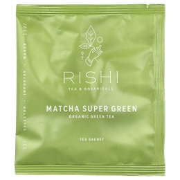 Rishi Tea, органический зеленый чай, суперзеленый чай матча, 15 пакетиков, 34,5 г (1,21 унции)