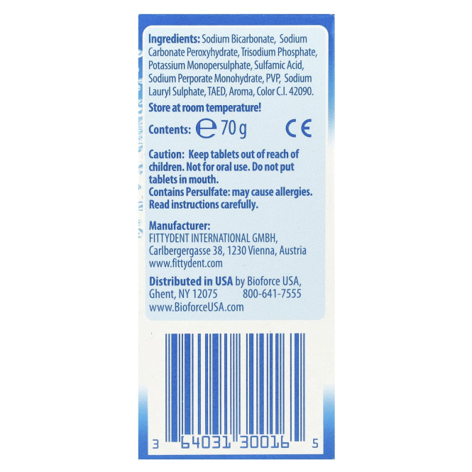 Secure Denture, Очищающие таблетки, 32 таблетки