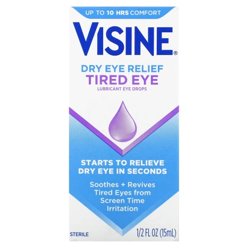 Visine, Стерильное средство для улучшения состояния усталых и сухих глаз, 0,5 жидк. унц. (15 мл)