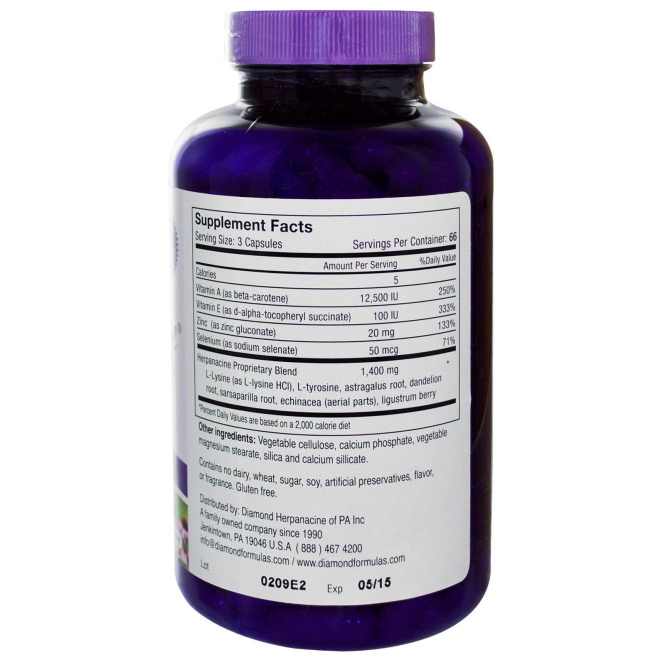Diamond Herpanacine Associates, Herpanacine, 200 капсул