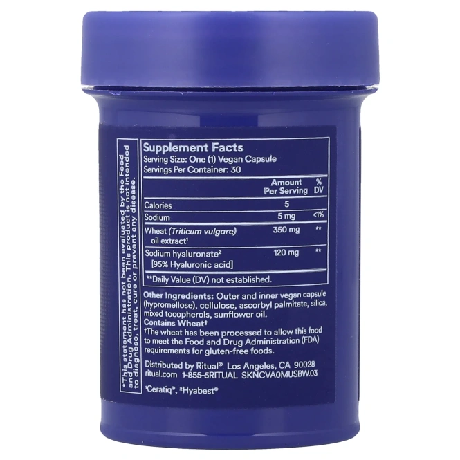 Ritual, HyaCera™, с ванильным вкусом, 30 веганских капсул