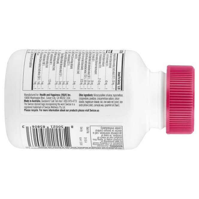 Swisse, Мультивитамины для женщин старше 50 лет, 60 таблеток