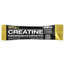 California Gold Nutrition, Sport, чистый моногидрат креатина, без вкусовых добавок, 5 г (0,18 унции)
