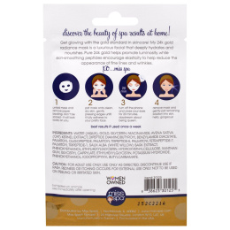 Miss Spa, Сияющая 24К-Золотая Маска для Лица, 1 Маска