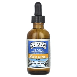 Sovereign Silver, Bio-Active Silver Hydrosol Dropper-Top, 10 мг/кг, 2 ж. унц. (59 мл)