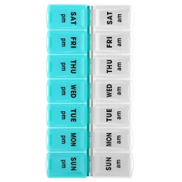 Apex, Недельный органайзер для двухразового приема таблеток, 1 органайзер для таблеток