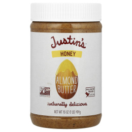 Justin's Nut Butter, Миндальная паста с медом, 454 г (16 унций)