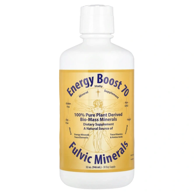 Morningstar Minerals, Energy Boost 70, фульвовые минералы, 32 жидкие унции (946 мл)