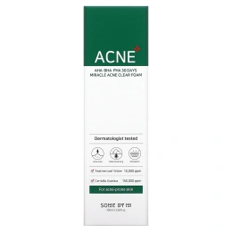 Some By Mi, очищающая пенка с кислотами AHA, BHA и PHA, для устранения несовершенств кожи за 30 дней, 100 мл