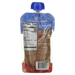 Happy Family Organics, Органическое детское питание, 2-й этап, 6+ месяцев, яблоко, голубика и овес, 4,0 унции(113 г)