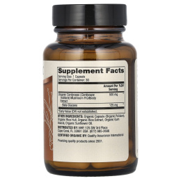 Dr. Mercola, органический экстракт грибов кордицепс, 500 мг, 30 капсул