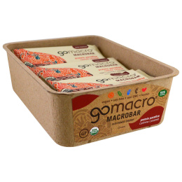 GoMacro, Макробатончик Macrobar, Белковый рай, Кешью и карамель, 12 батончиков, 60 г (2.1 oz)