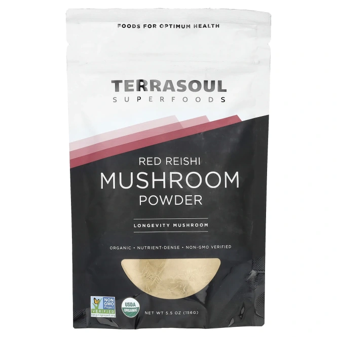 Terrasoul Superfoods, Порошок красного рейши, 5,5 унц. (156 г)