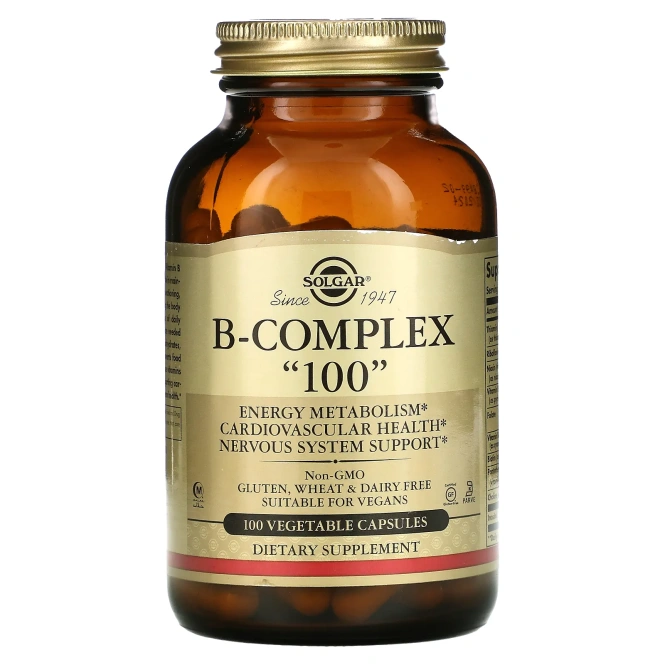 Solgar B-Complex 100 Vegetable Capsules 100 капсул