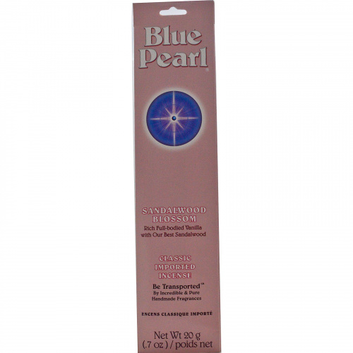 Blue Pearl, Классические благовония, Цветы сандалового дерева, 0.7 унций (20г)