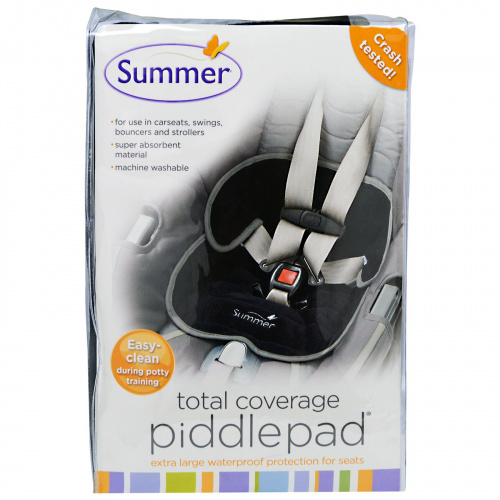 Summer Infant, "Piddlepad", детская накладка для полной защиты сиденья автомобиля от протекания, очень большой размер, 1 защитная накладка