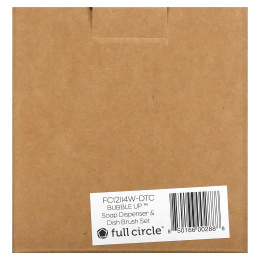 Full Circle, Bubble Up, дозатор мыла и набор кистей для посуды, белый, 1 набор