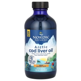 Nordic Naturals, Масло печени арктической трески, со вкусом апельсина, 8 жидких унций (237 мл)