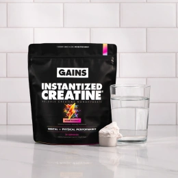 GAINS, Instantized Creatine®, растворимый моногидрат креатина, со вкусом кислой жевательной таблетки, 231 г (8,14 унции)