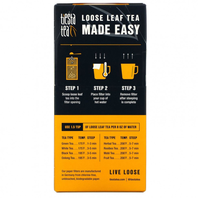 Tiesta Tea Company, Чайные фильтры, 100 фильтров