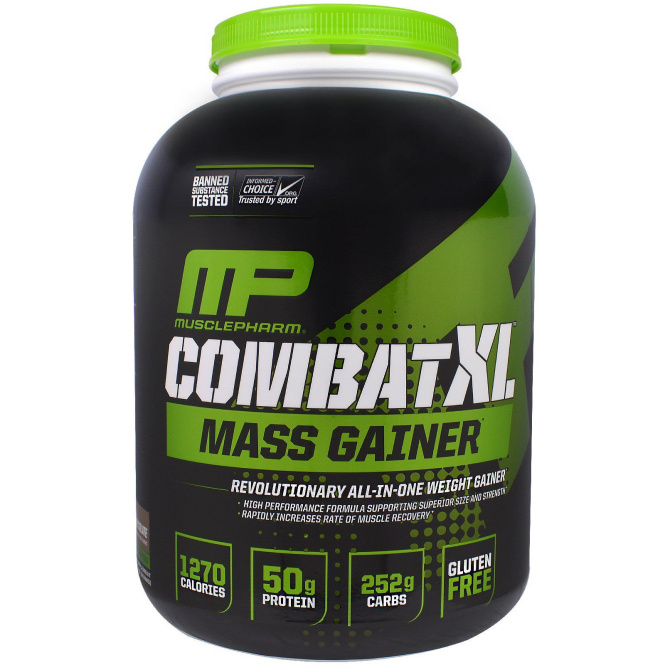 MusclePharm, "Битва XL", гейнер, с шоколадным вкусом, 6 фунтов (2722 г)