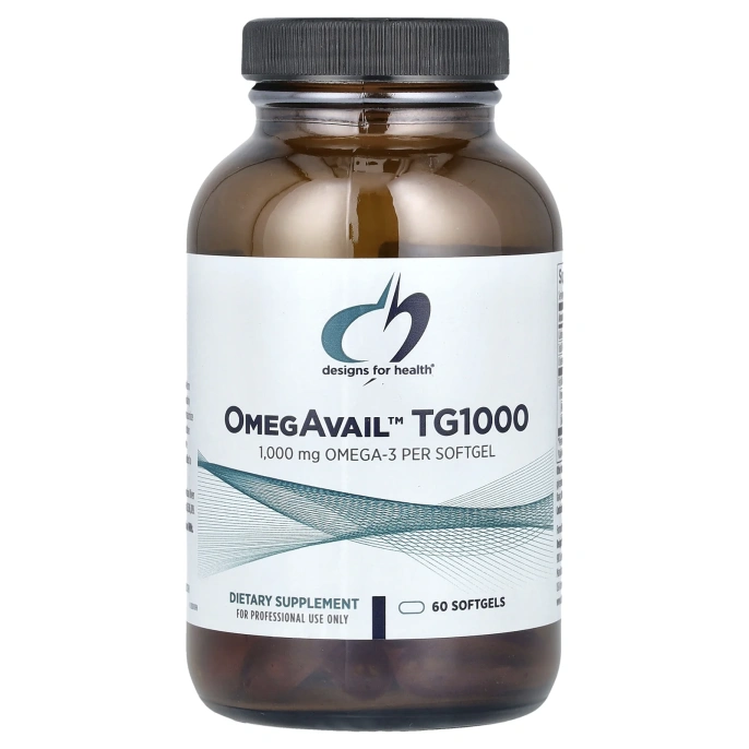 Designs For Health, OmegAvail ™ TG1000, 60 мягких таблеток