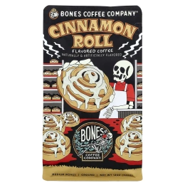 Bones Coffee Company, булочка с корицей, молотая, средняя обжарка, 340 г (12 унций)