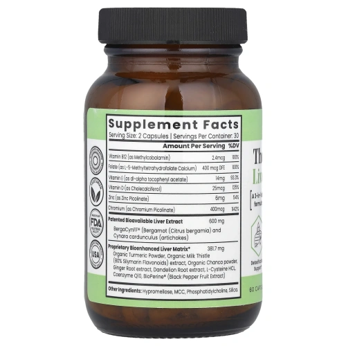 Zen Nutrients, The Everyday Liver Vitamin ™, 60 капсул