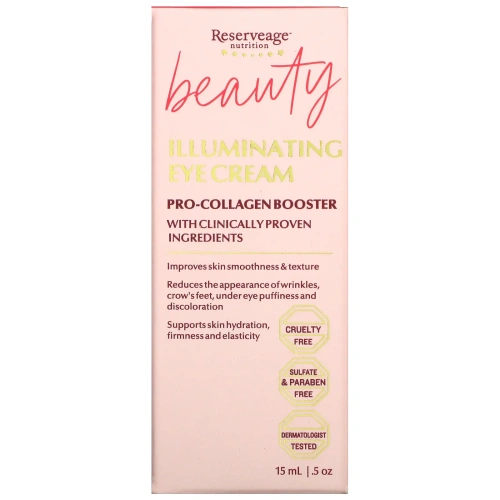 ReserveAge Nutrition, Beauty Illuminating Eye Cream, 15 мл (0,5 унции)