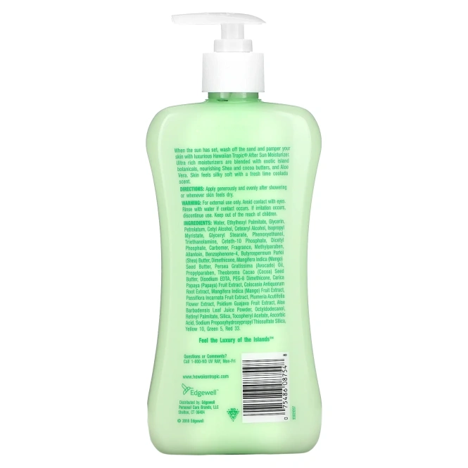 Hawaiian Tropic, Увлажняющий крем после загара, «Лаймовая прохлада», 474 мл