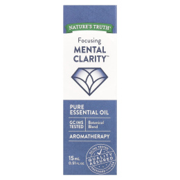 Nature's Truth, Чистое эфирное масло, Focusing Mental Clarity ™, 15 мл (0,51 жидк. унц.)